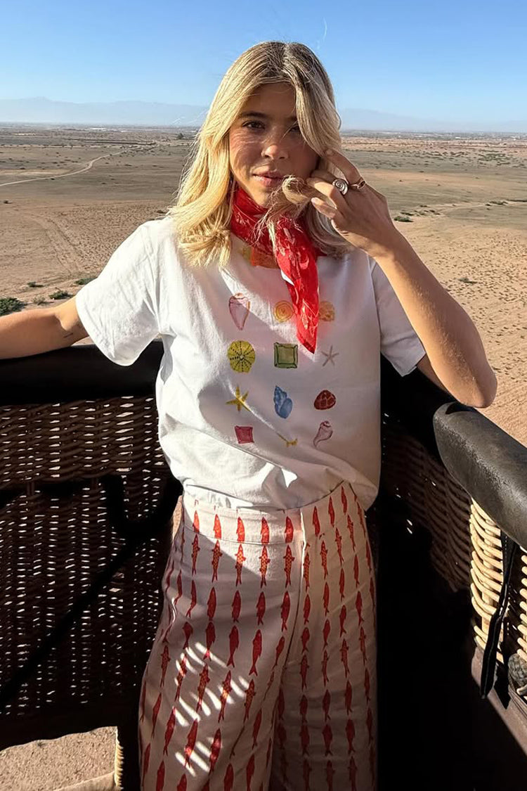 White Shell Ioana T Shirt、mySite、solidvoid