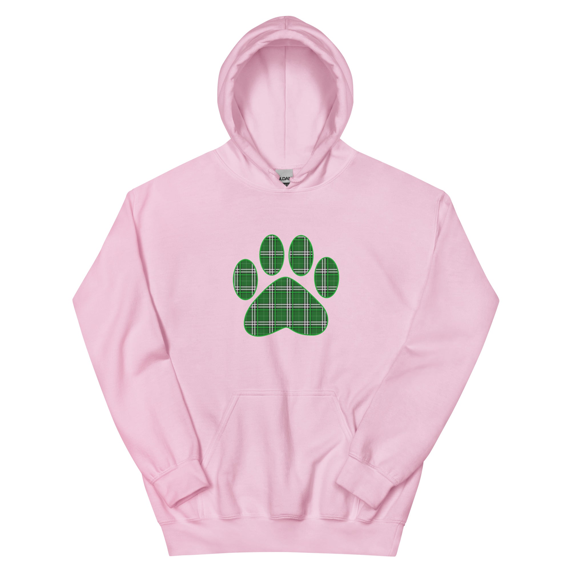 St. Patty's Paw Print Plaid Hoodie、mySite、camillekostekn