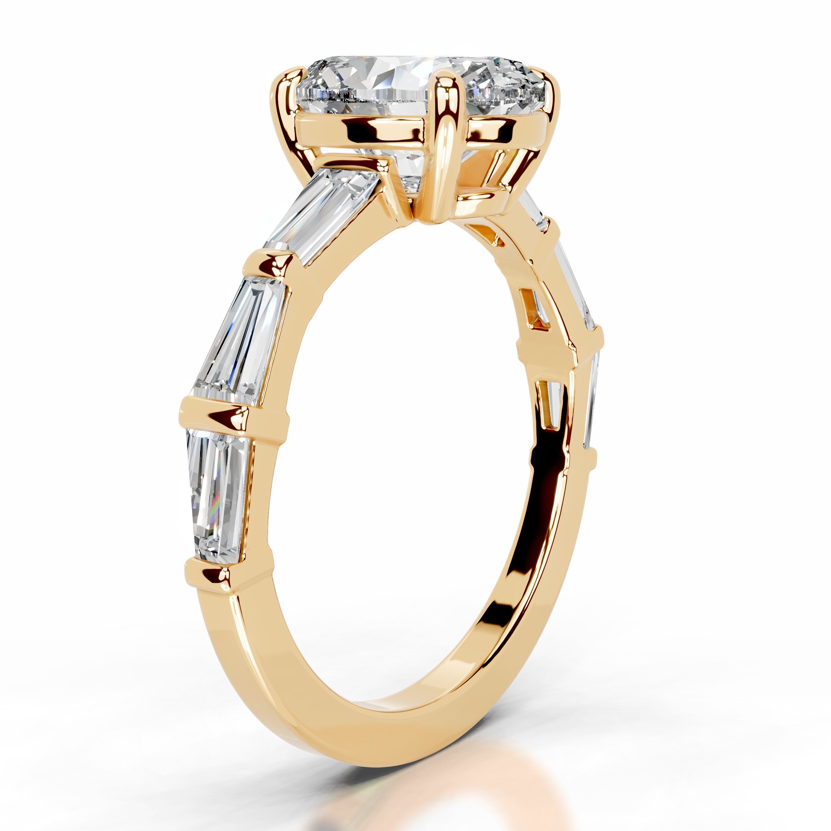 Calandra Lab Grown Diamond Ring - 18K Yellow Gold、mySite、hinf8tx79