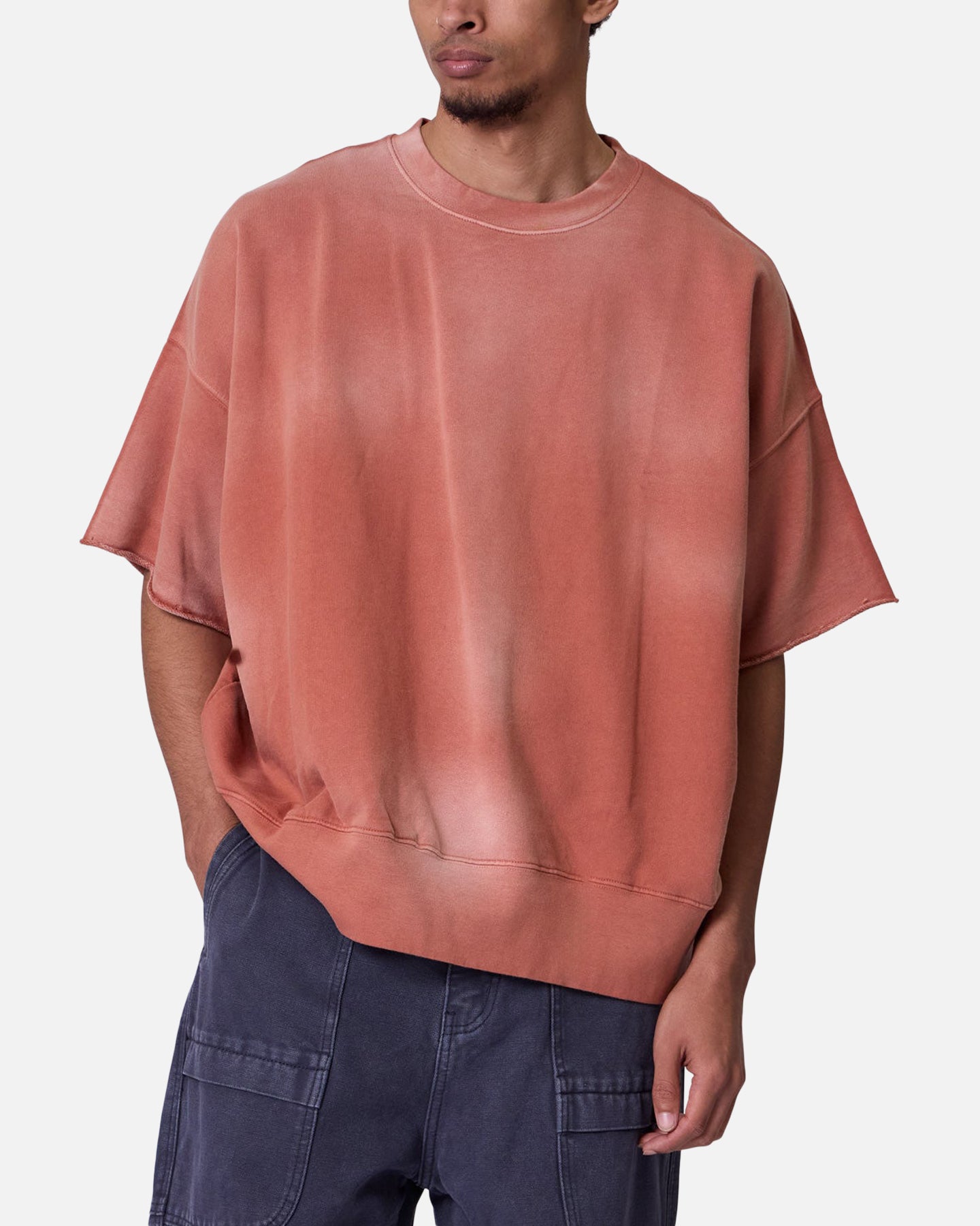 MNML Oversized Crewneck T-Shirt Rust、mySite、zt4zffjzw