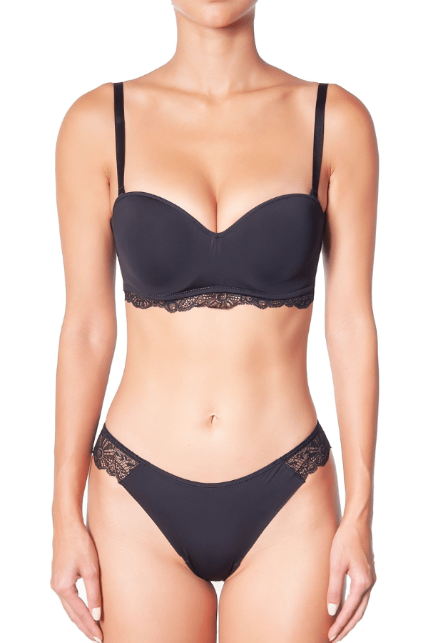 Grand Jeu Strapless Bra - Black、mySite、bengalsvssteelers