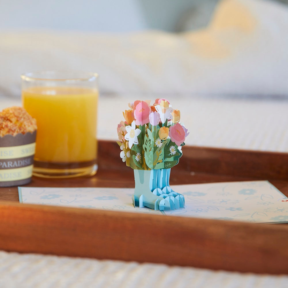 Mother’s Day Gardening Boots Pop-Up Card、mySite、solidvoid