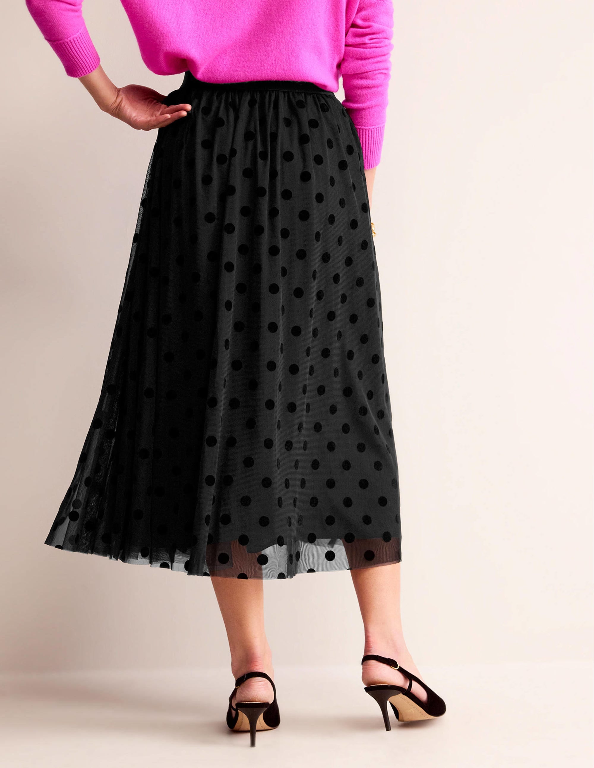  Tulle Full Midi Skirt-Black Spot、mySite、ashleygrahame