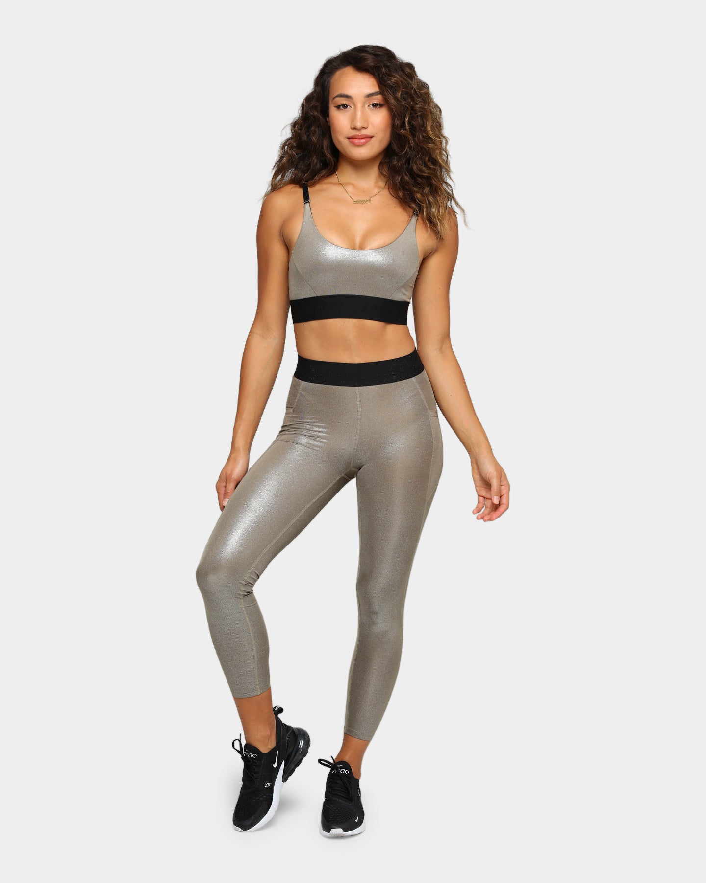 Dead Sport Women's Phantom Tights Gold/Black/Gold、mySite、zt4zffjzw