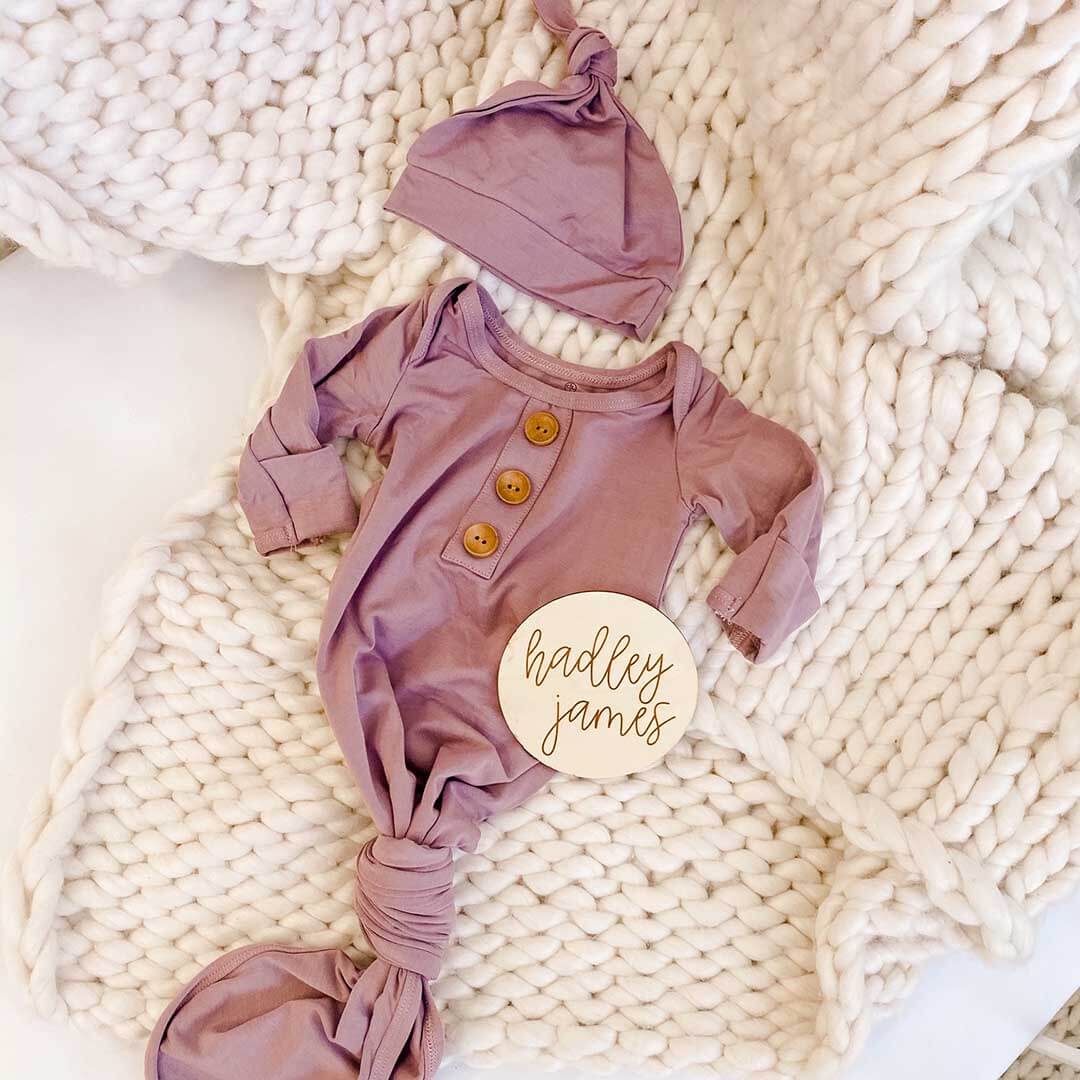  Dusty Purple Bamboo Knotted Gown & Hat、mySite、layawaytickets