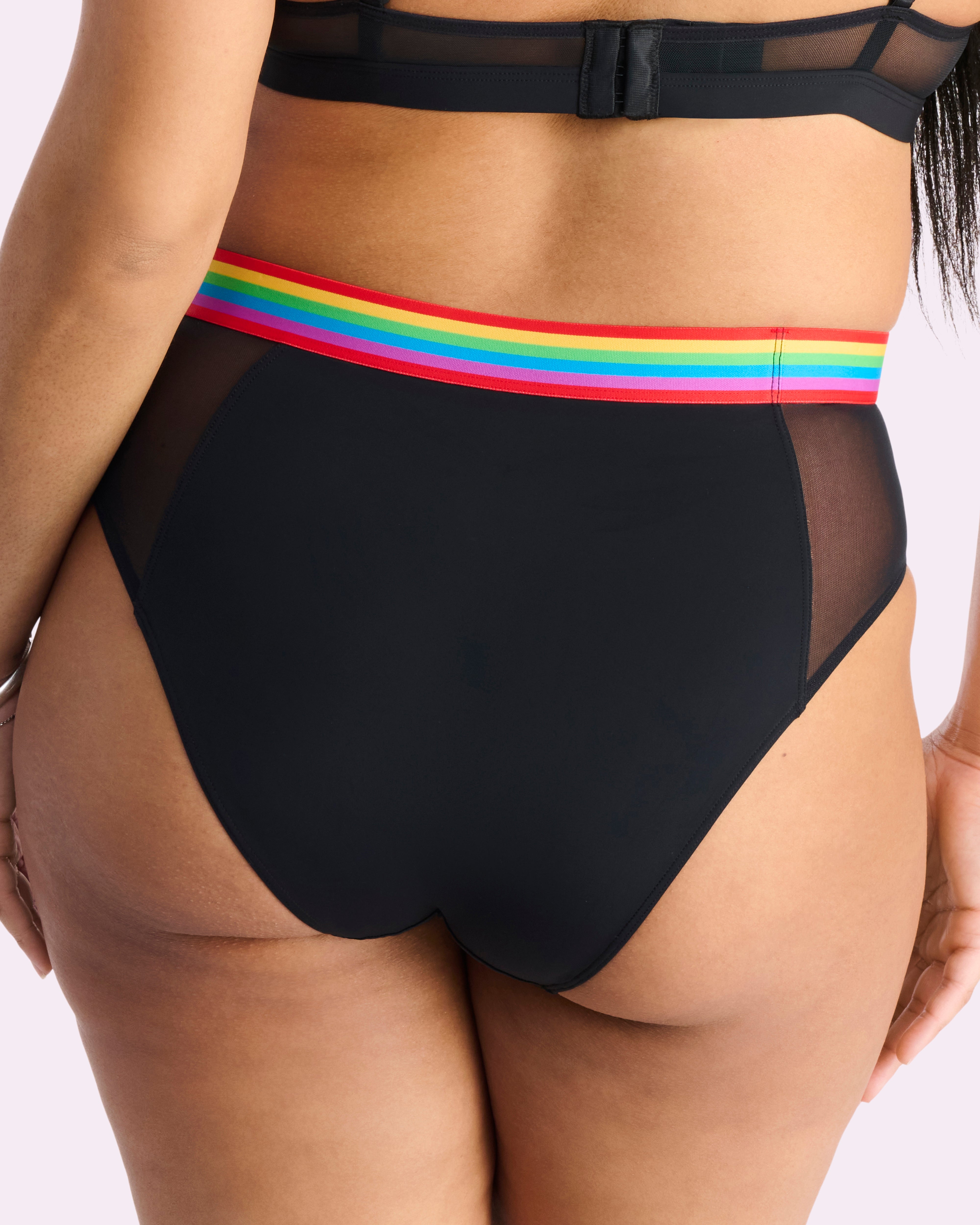 Re:Play High Waisted Brief | Ultra-Soft Re:Play (Eightball Rainbow)、mySite、bengalsvssteelers