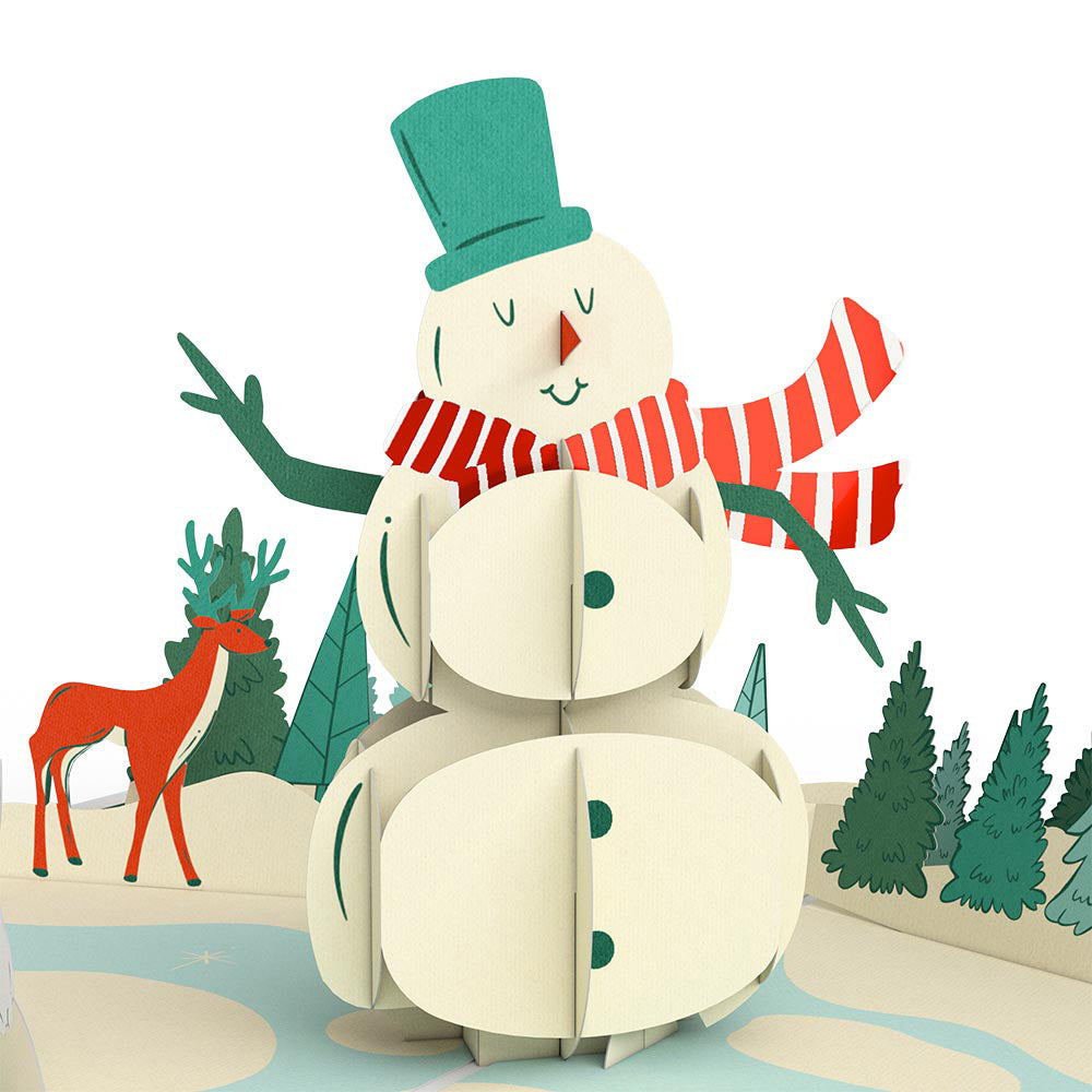 Season's Greetings Snowman Pop-Up Card、mySite、solidvoid
