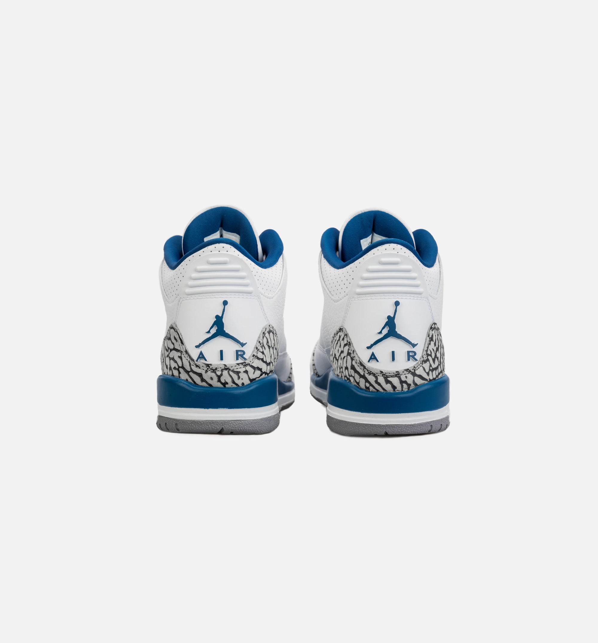 Air Jordan 3 Retro Wizards True Blue Grade School Lifestyle Shoe - White/Blue、mySite、dreamappss