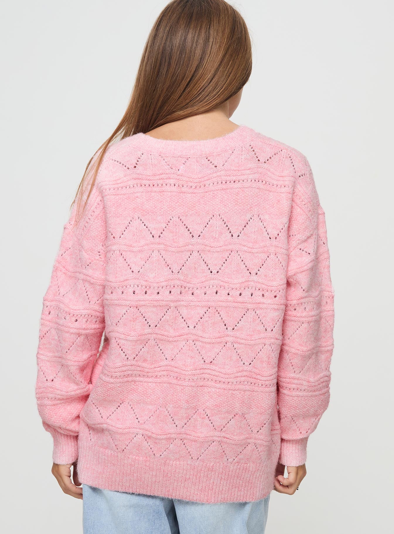 Pierce Pointelle Sweater Blush、mySite、solidvoid