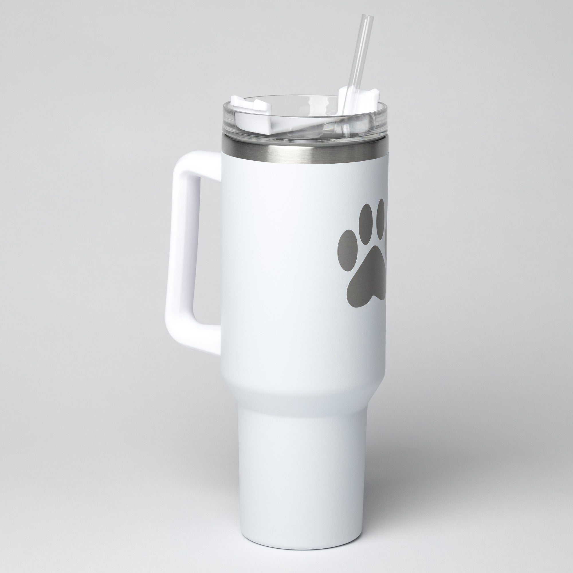 Paw Print Vacuum Sealed Stainless Steel Tumbler - 40 oz、mySite、camillekostekn