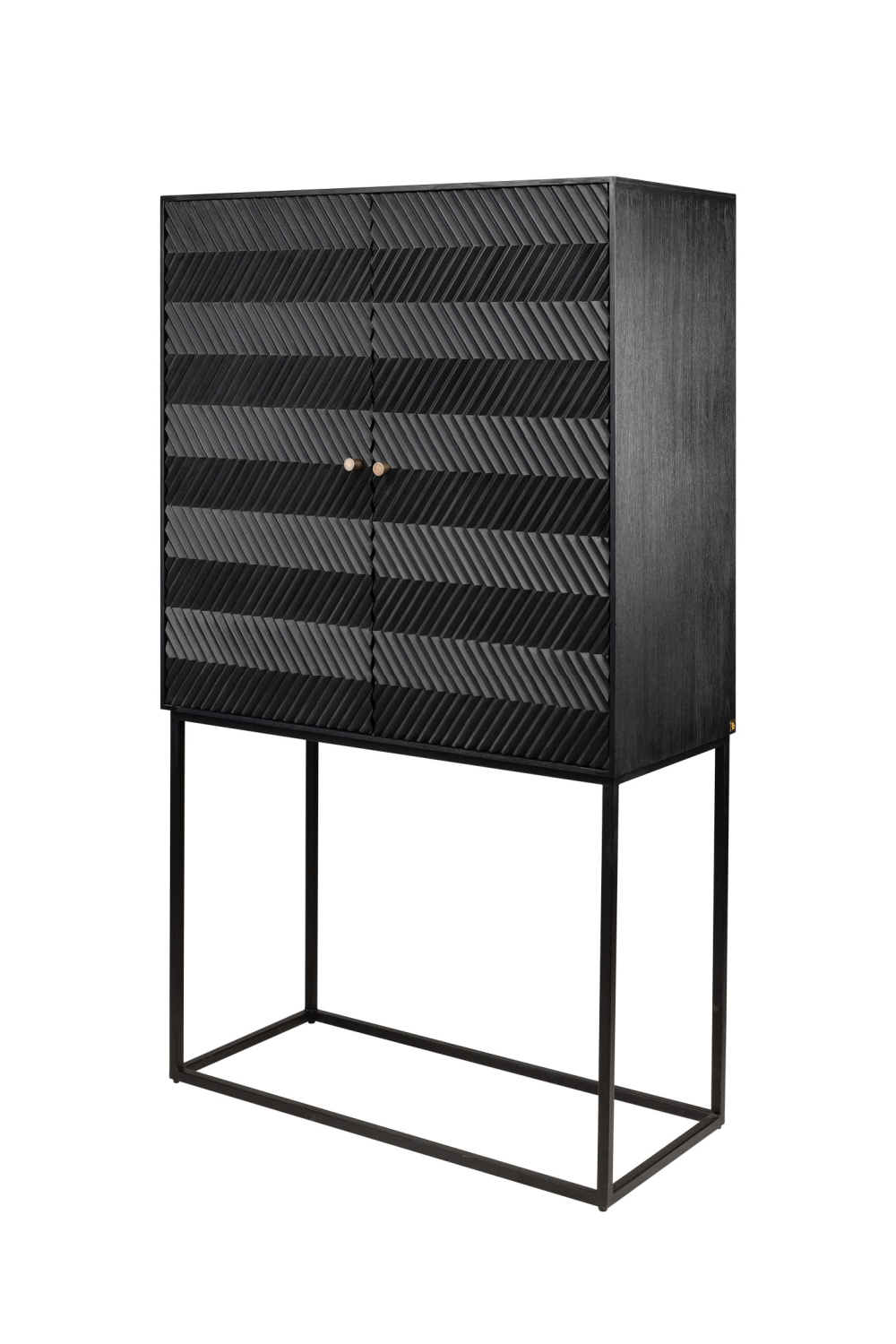 Black Wooden 2-Door Cabinet | Versmissen Zinzi、mySite、neckold