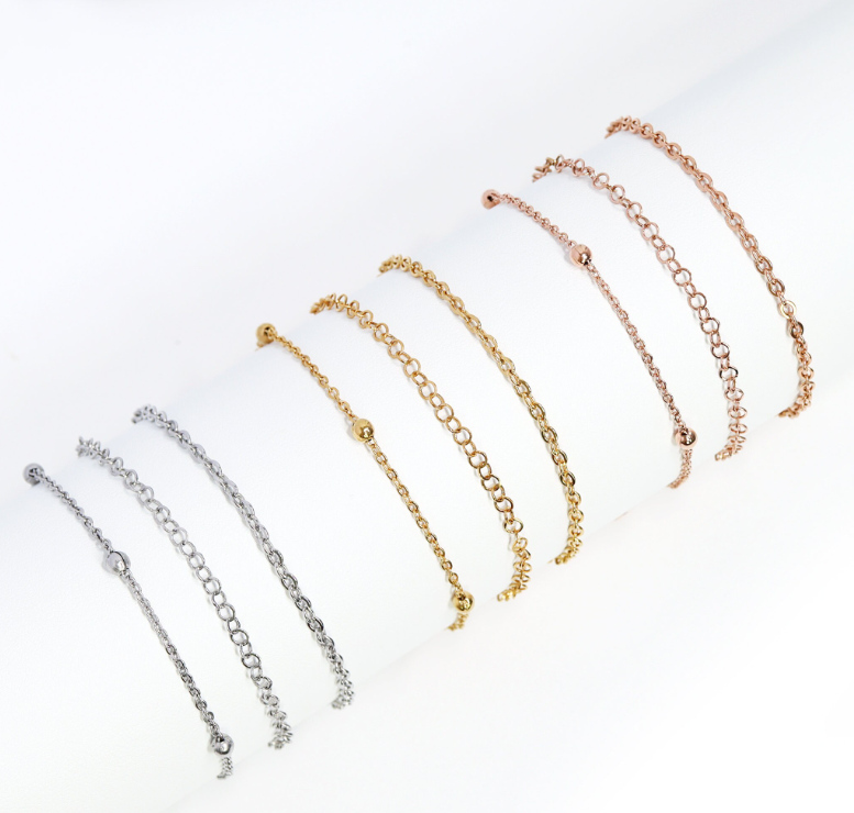 Permanent Jewelry Stainless Steel Chain Starter Kit - 3 Chain Style Pack、mySite、dreamappss