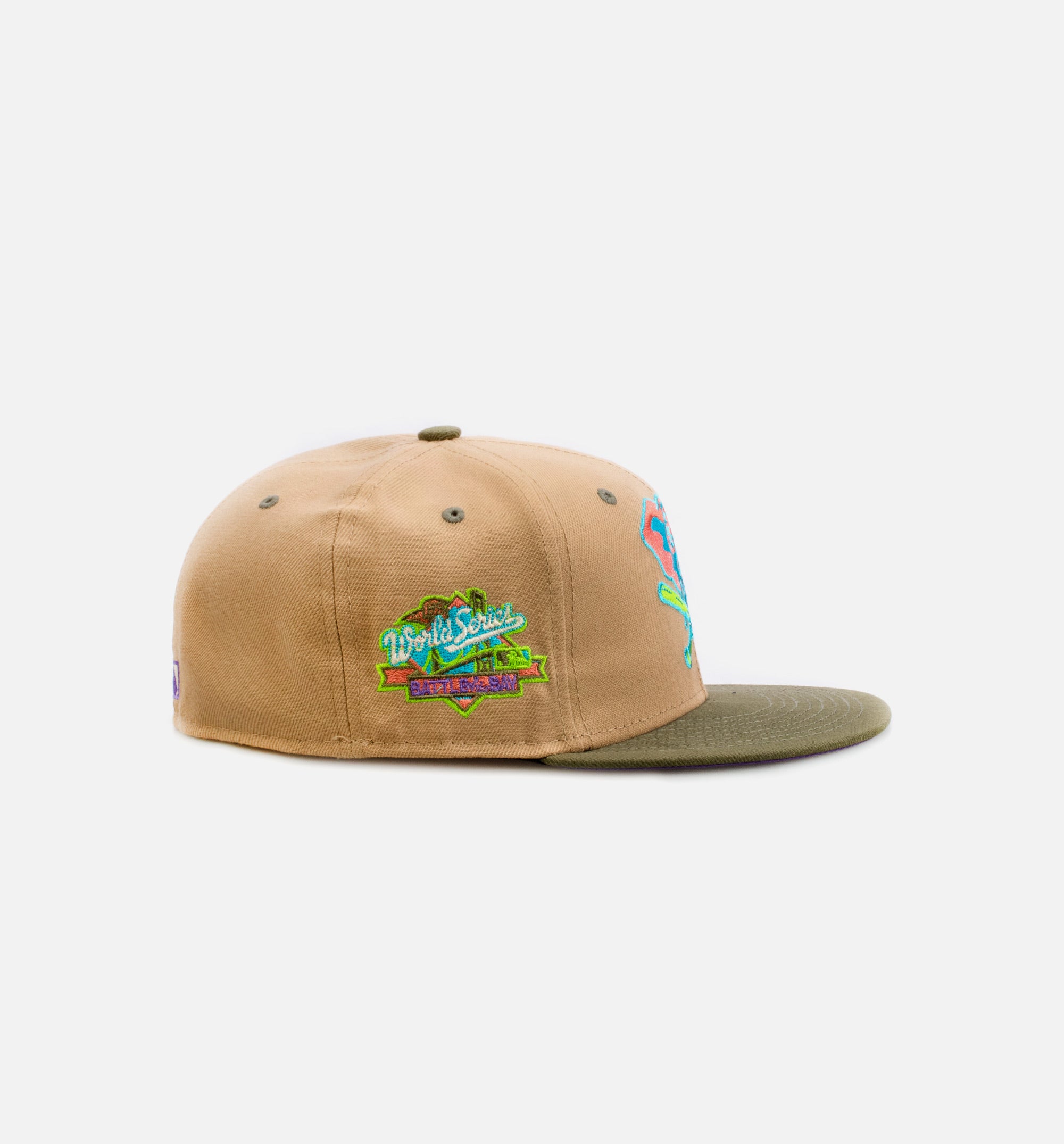 Oakland A's 59Fifty Mens Fitted Hat - Beige、mySite、dreamappss