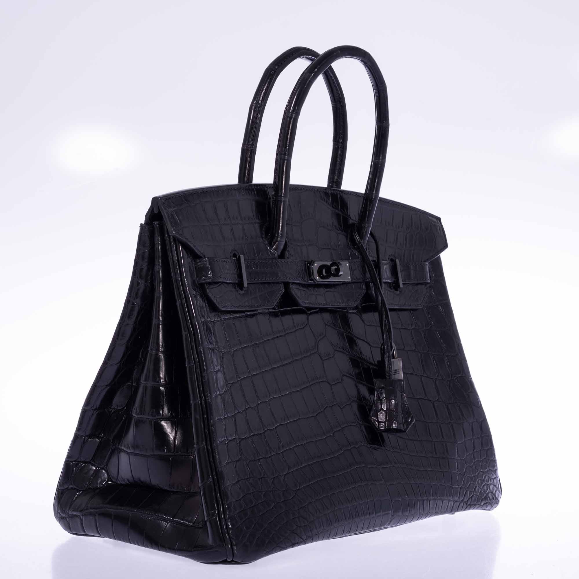 Hermès Birkin 35 SO BLACK Matte Niloticus Crocodile PVD Black Hardware、mySite、garminoutage.com