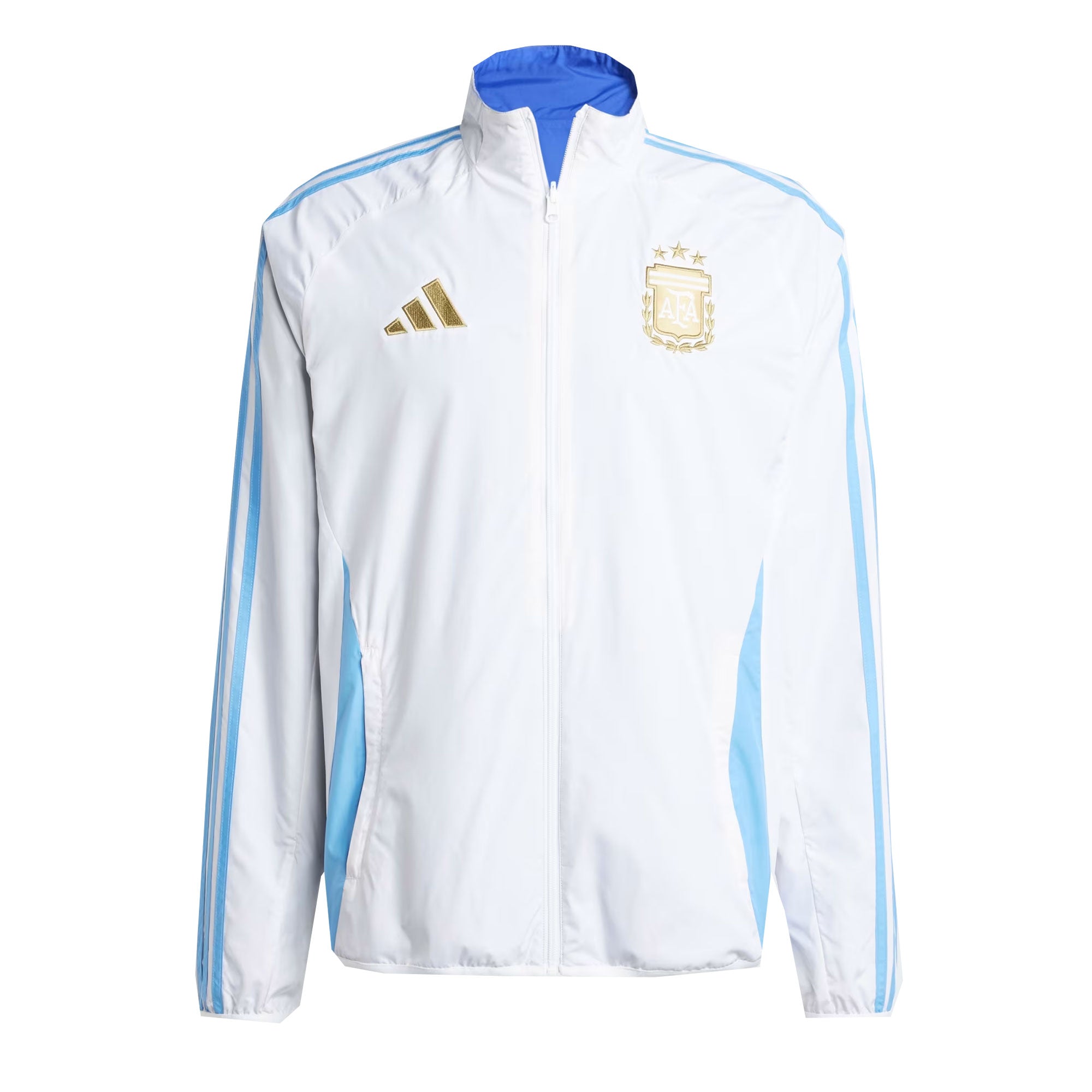 adidas Men's Argentina 2024/25 Anthem Jacket White/Sky Blue、mySite、bottomscart