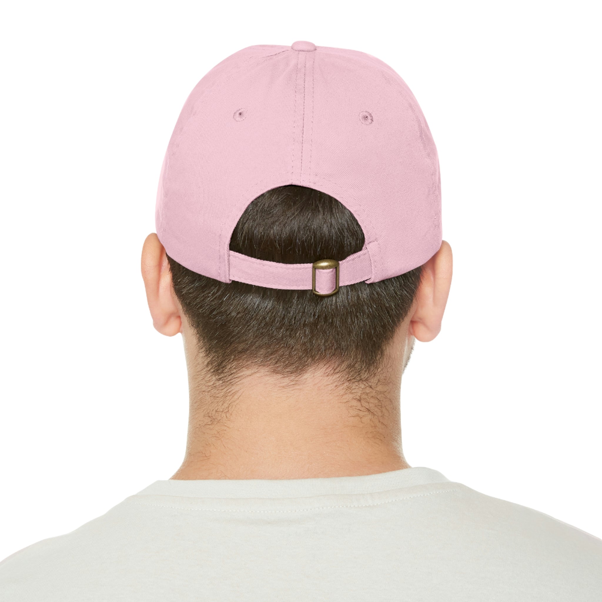 Dad Hat with Leather Patch (Round)、mySite、gigharbornorthrealestate