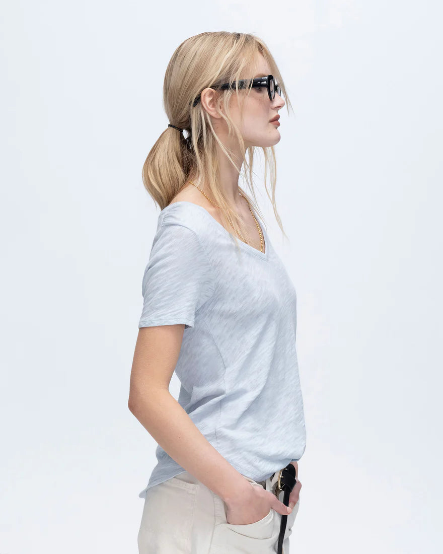 ATM Slub Jersey Classic Short Sleeve V-Neck Tee、mySite、noshort