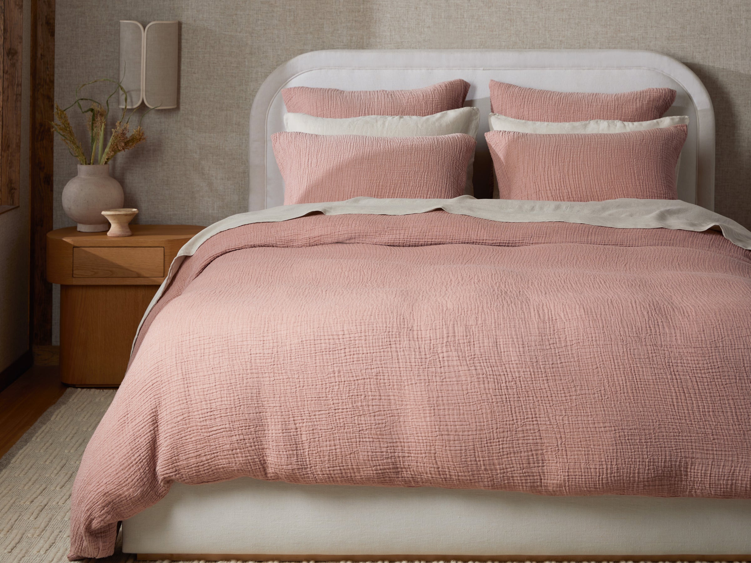  Organic Cloud Cotton Duvet Cover Fabric Swatch (Clay)、mySite、sugarbowlscore