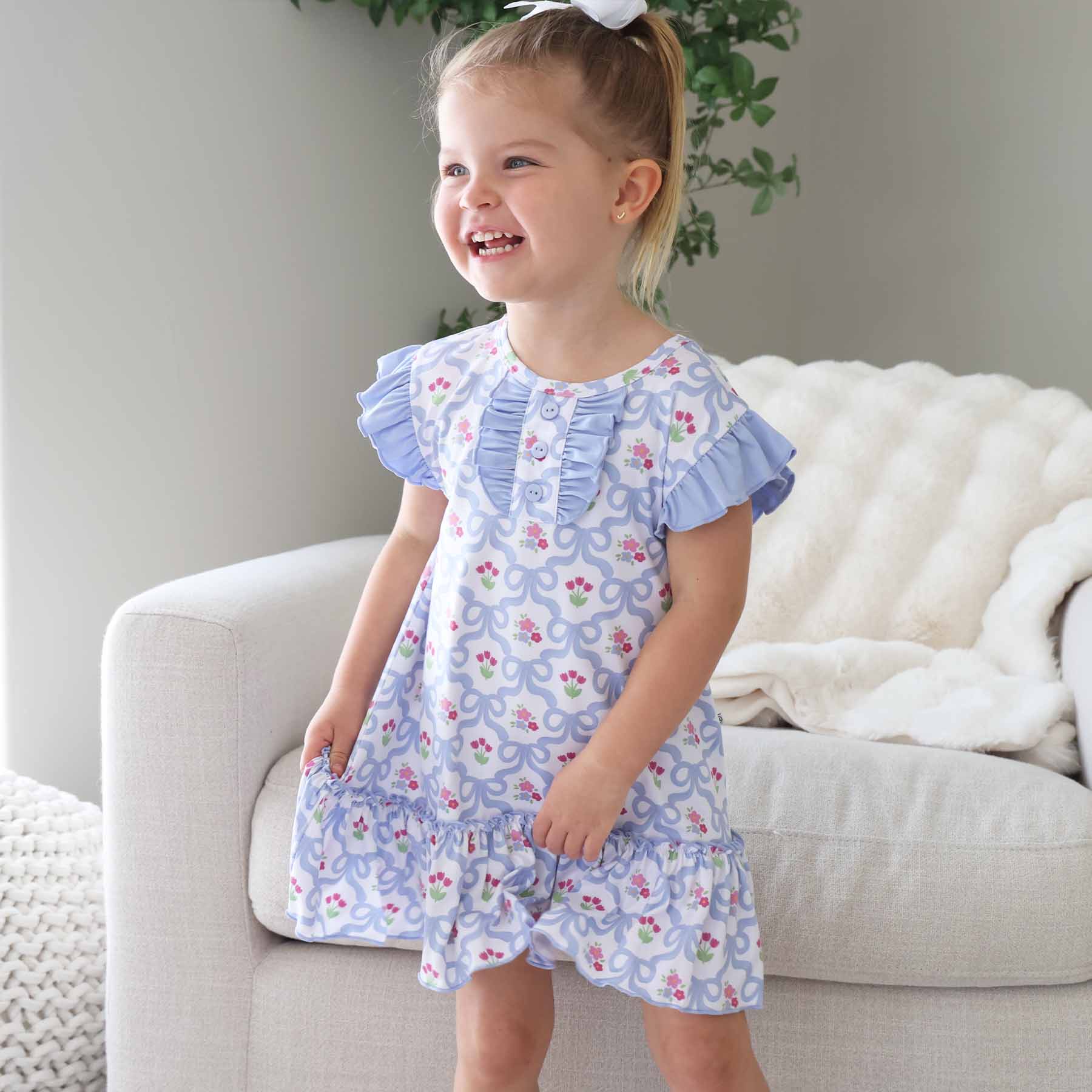  Flutter Sleeve Nightgown | Tied In Tulips、mySite、layawaytickets