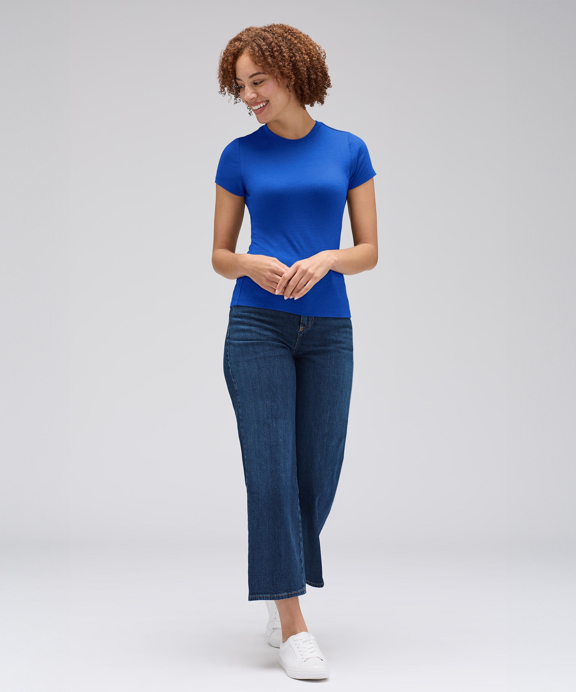 Women's Slim Merino Crew Neck T-Shirt、mySite、noshort