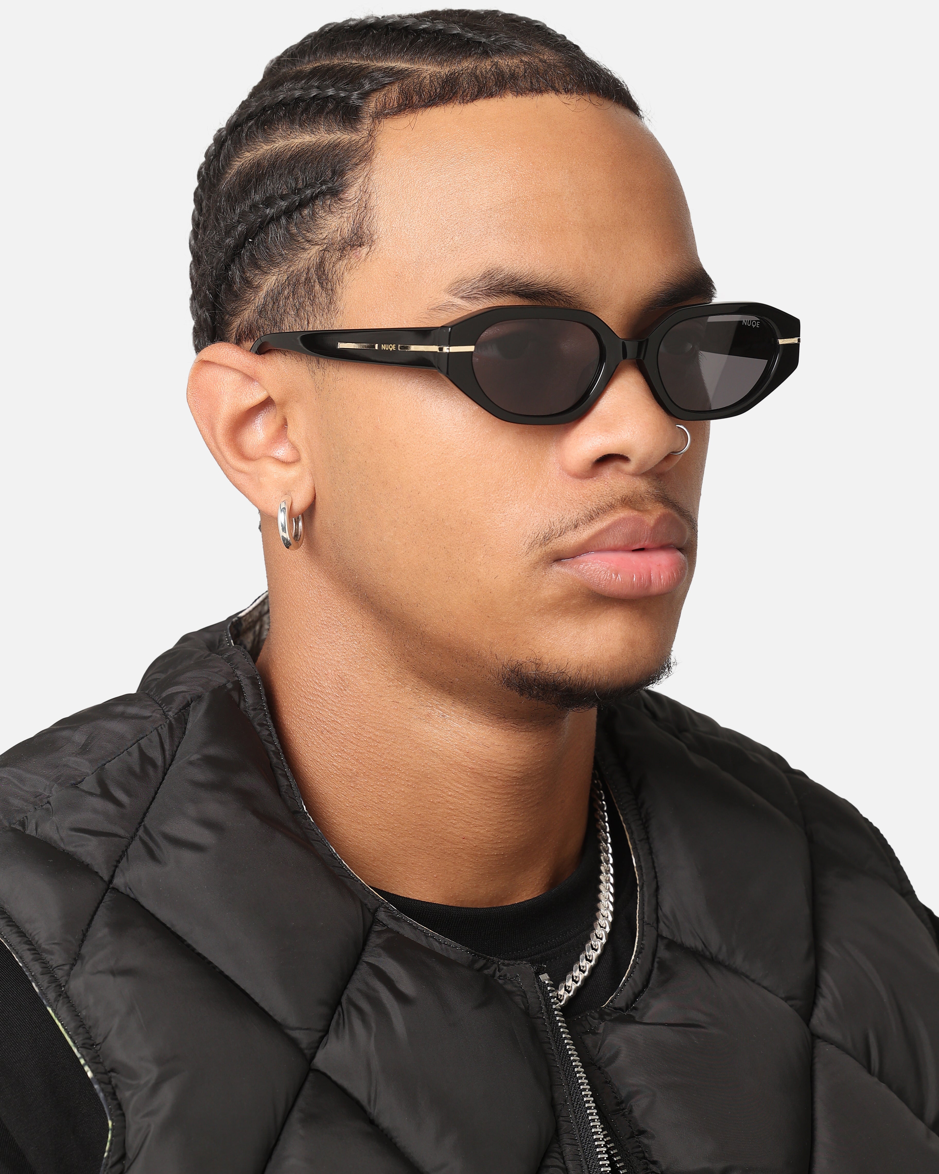 Nuqe Zarah Sunglasses Black/Gold、mySite、zt4zffjzw