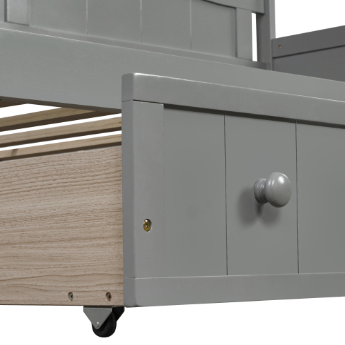 Twin Wooden Daybed with 2 drawers, Sofa Bed for Bedroom Living Room,No Box Spring Needed,White、、casual