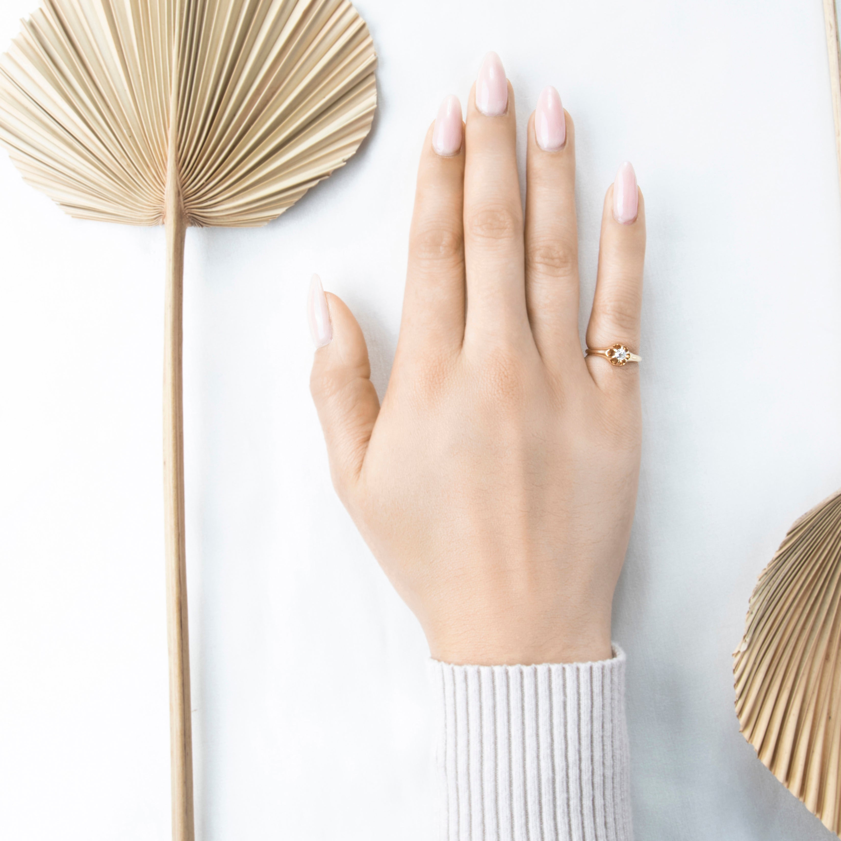 Antique 14k Yellow Gold Old Mine Diamond Buttercup Setting Ring 5.25、mySite、hinf8tx79