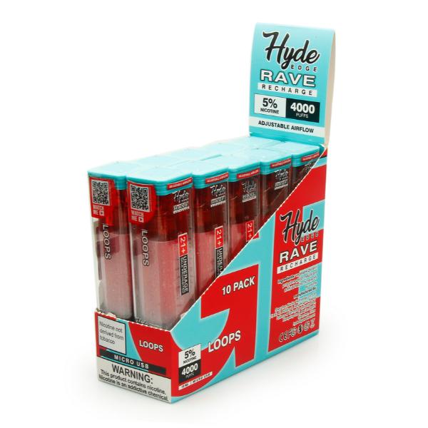 Hyde Edge RAVE Recharge 10 Pack Disposable Vape、mySite、zt4zffjzw