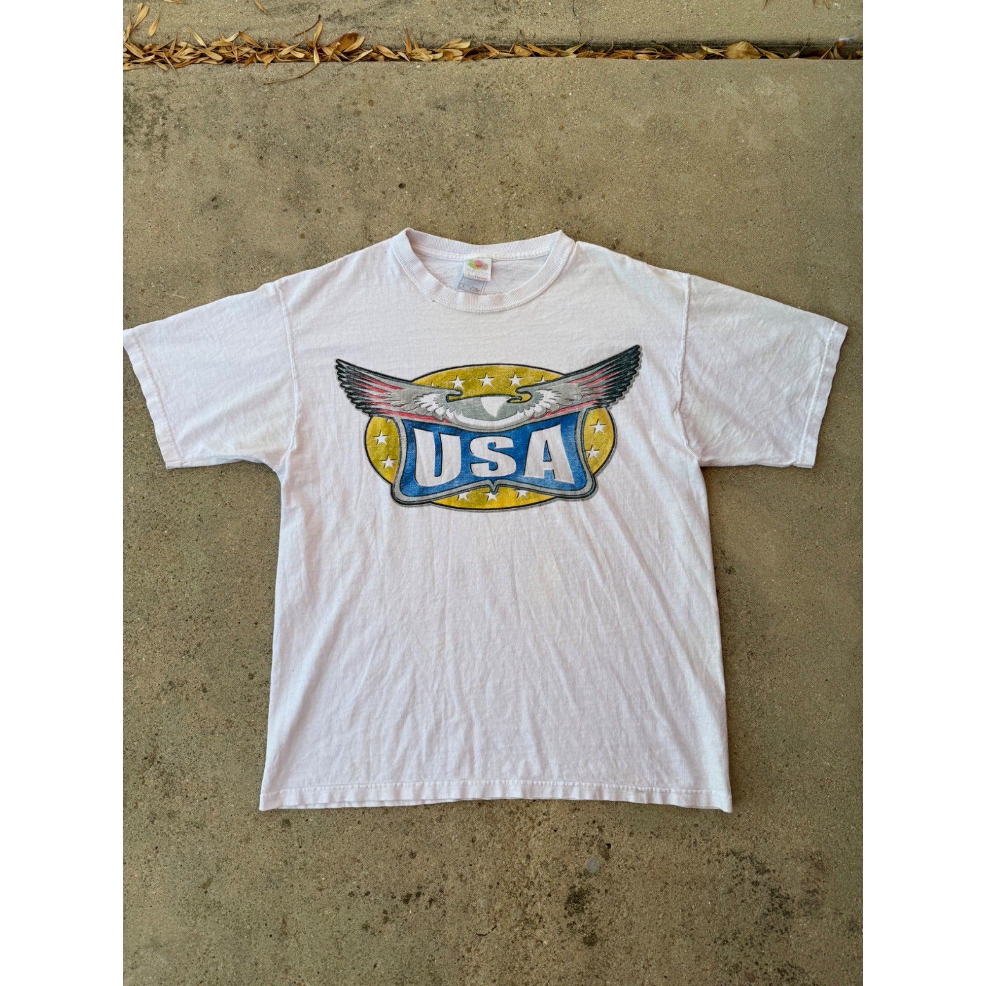 90's Don't Mess With The U.S. Eagle Graphic Tee T-Shirt Large、mySite、garagedoors4me