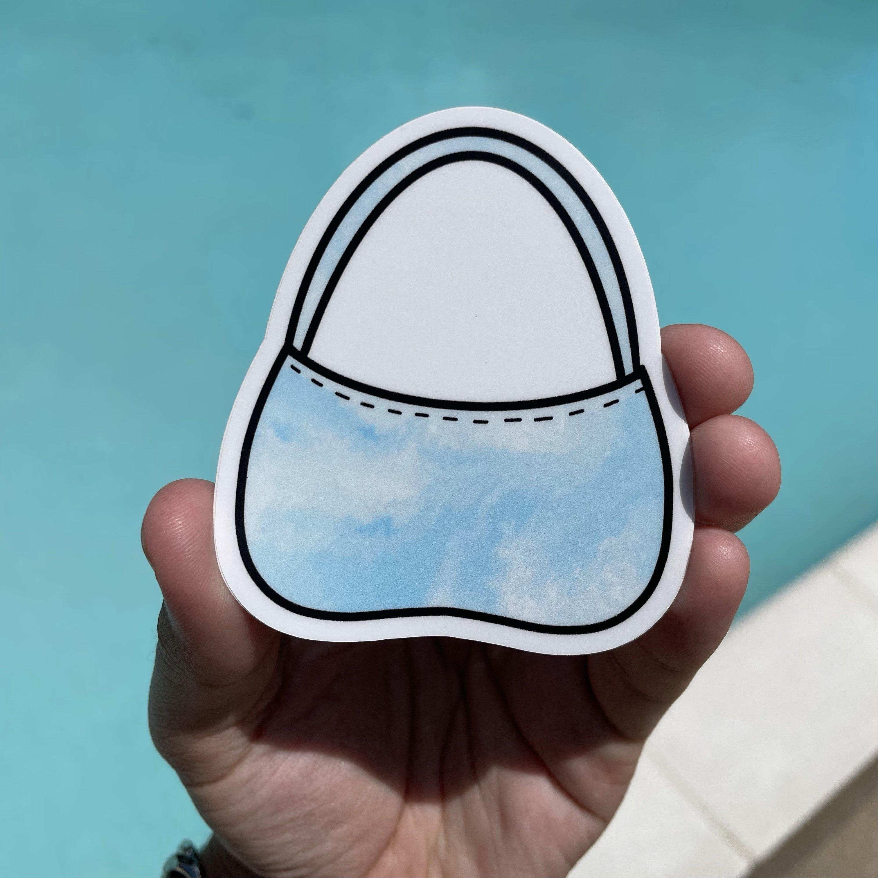  Blue Tie Dye Handbag Aesthetic Sticker、mySite、elrpsem3k