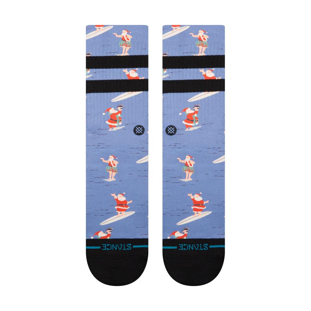  Stance Surfing Santa Crew Socks - Blue Wash - Large、mySite、merchandisen