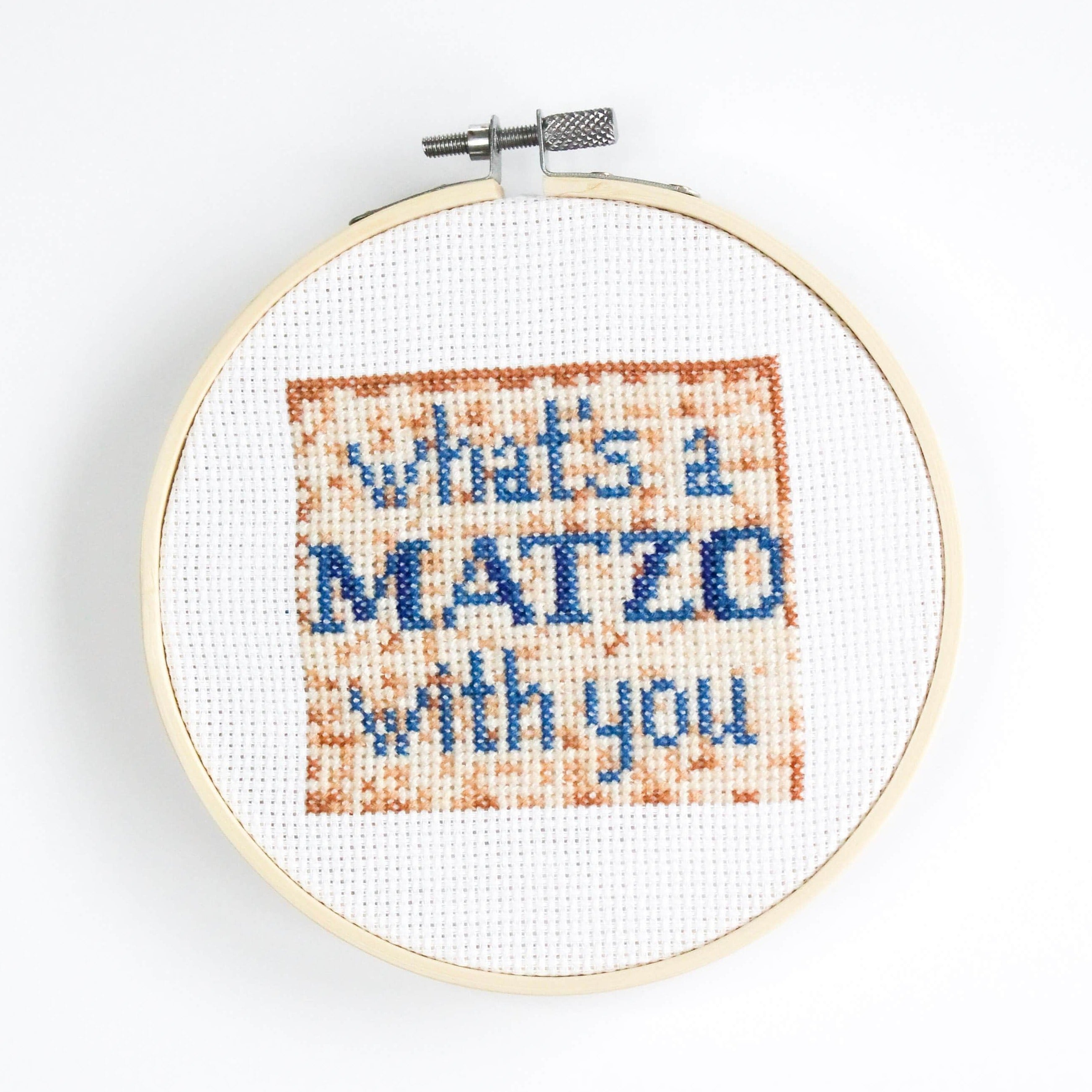 What's a Matzo With You? Cross Stitch Kit、mySite、topwebapps