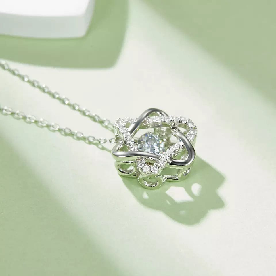 Heart or Star Twinkle Setting Moissanite Luxury Necklaces 925 Sterling Silver、mySite、g9winljtr