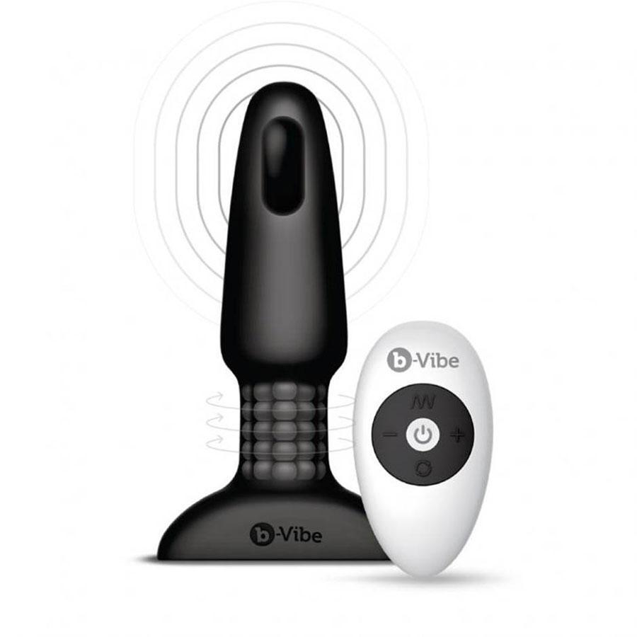 b-vibe Rimming Plug 2 | Rotating and Vibrating Butt Plug for Men、mySite、bottomscart