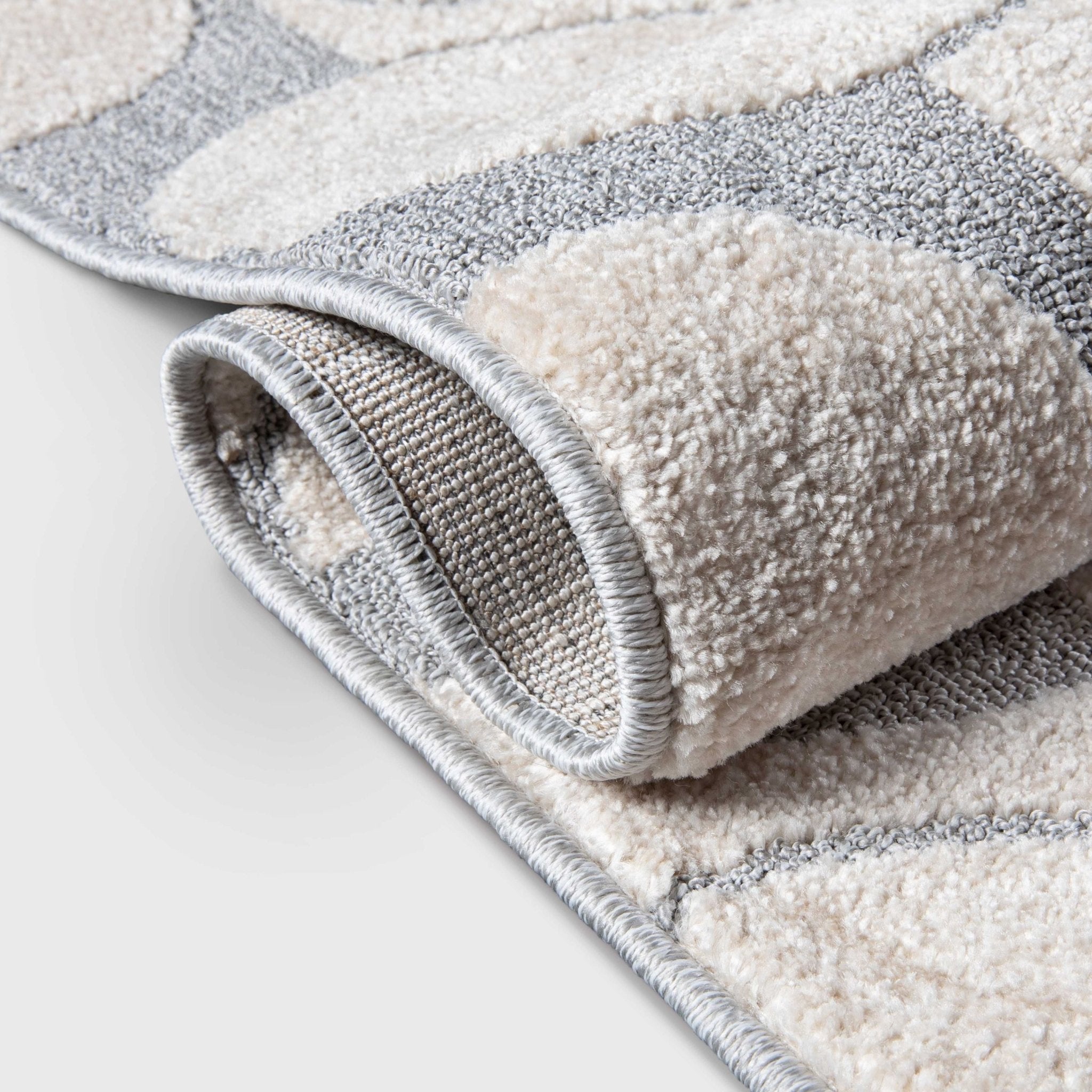 Harmony Ivory and Grey Custom Rug - Ultra Soft, Easy Clean Pile & Personalized Sizes for Your Home、mySite、gigharbornorthrealestate