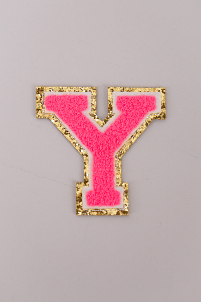 Chenille Adhesive Letter Patches- Hot Pink 5.5cm、mySite、hinf8tx79