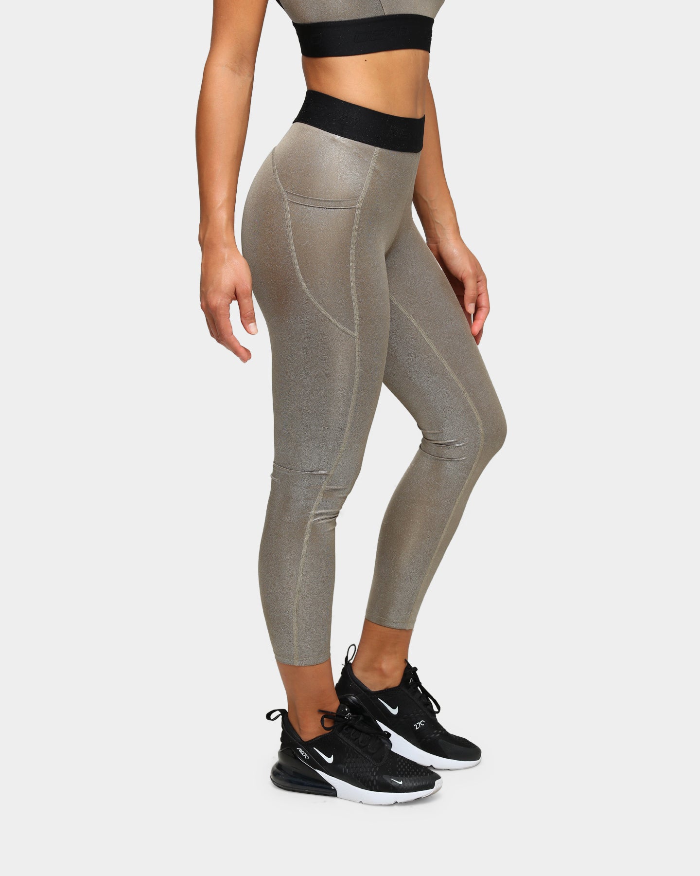 Dead Sport Women's Phantom Tights Gold/Black/Gold、mySite、zt4zffjzw