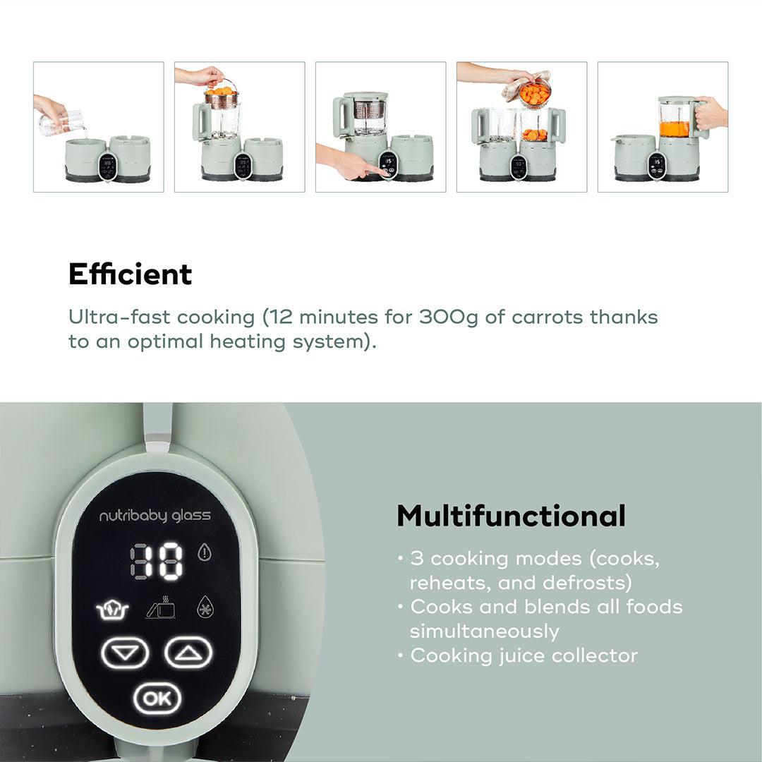  Babymoov Nutribaby Glass Baby Food Maker - Green、mySite、merchandisen