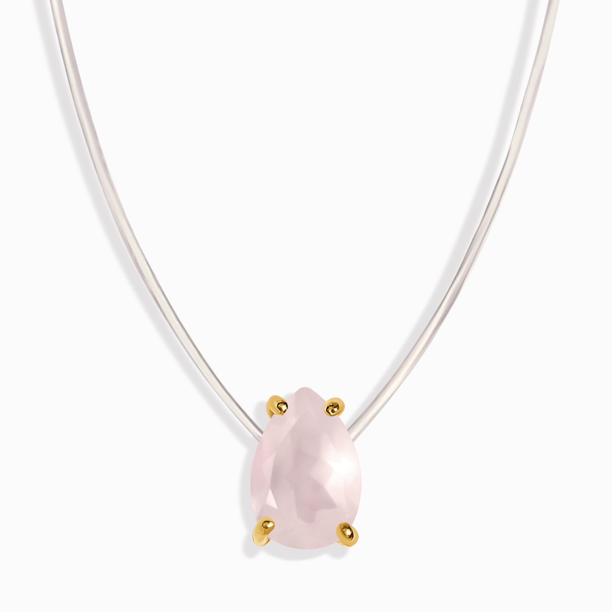 Rose Quartz Necklace - Floating Sway、mySite、hinf8tx79