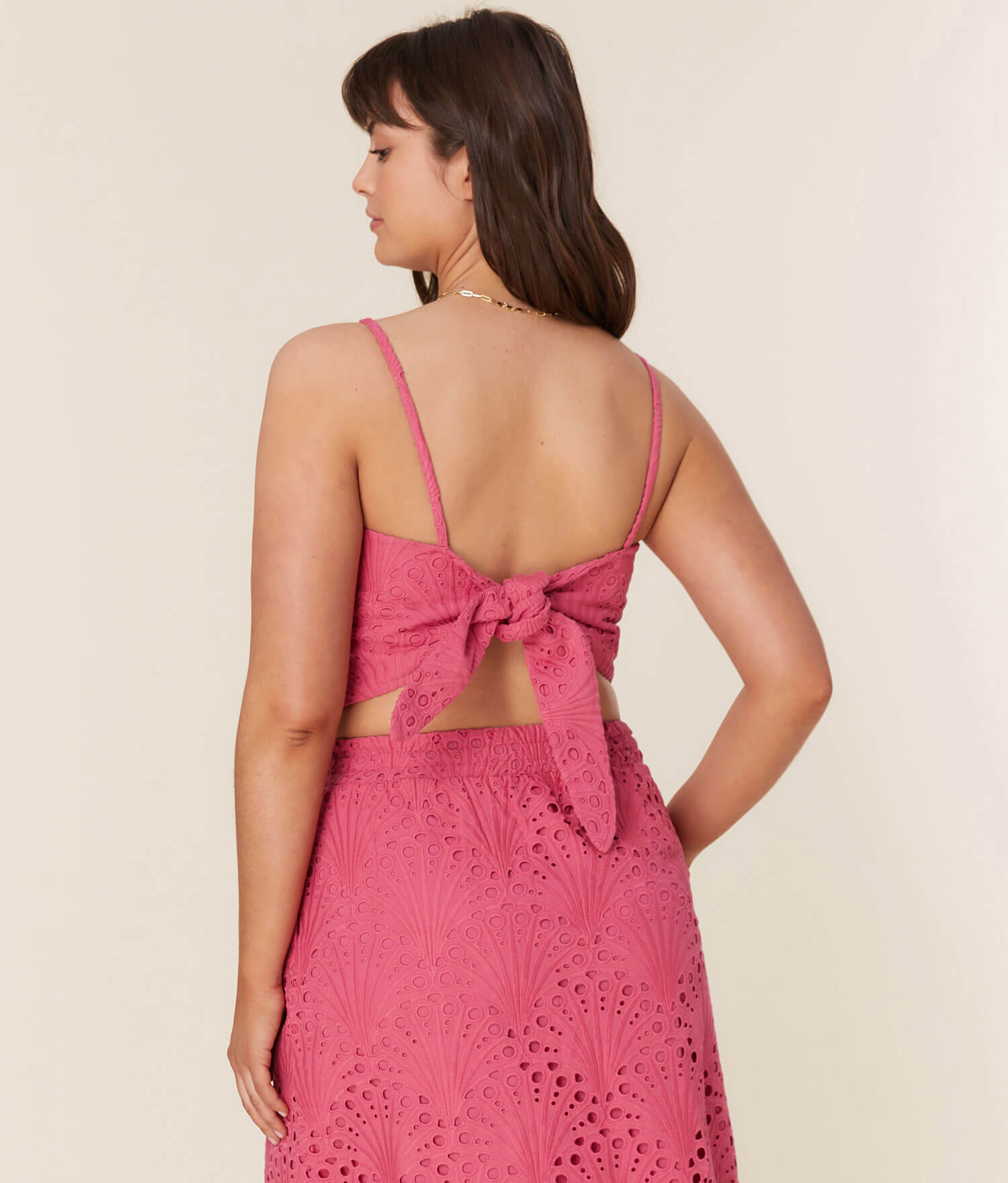  The Santiago Crop Top - Eyelet - Rosette、mySite、ashleygrahame