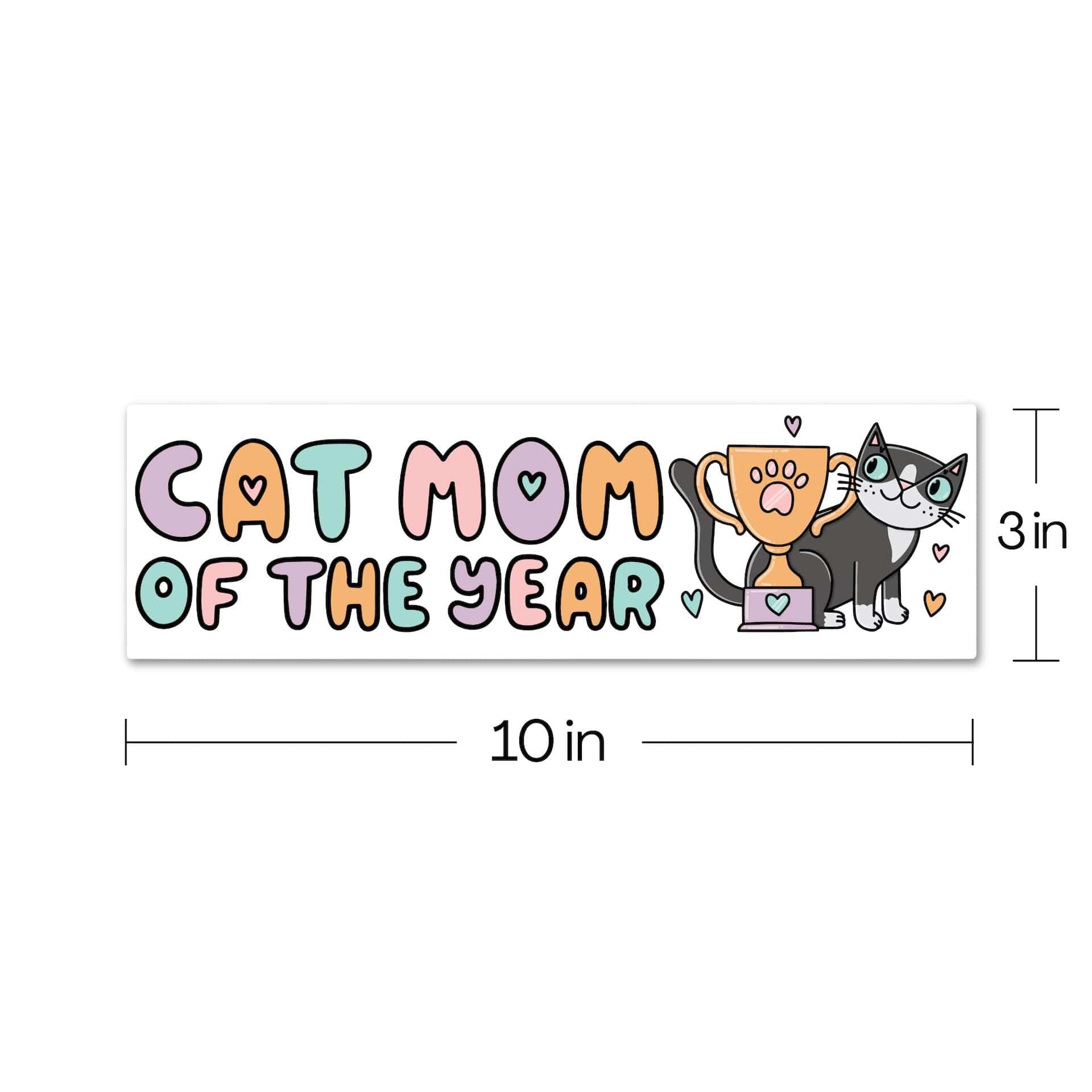  Cat Mom Of The Year Bumper Sticker、mySite、ghnorth
