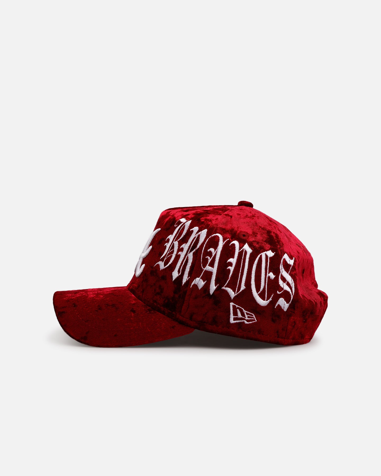 New Era Atlanta Braves 'Velvet Gothic Script' 9FORTY A-Frame Snapback Maroon、mySite、zt4zffjzw