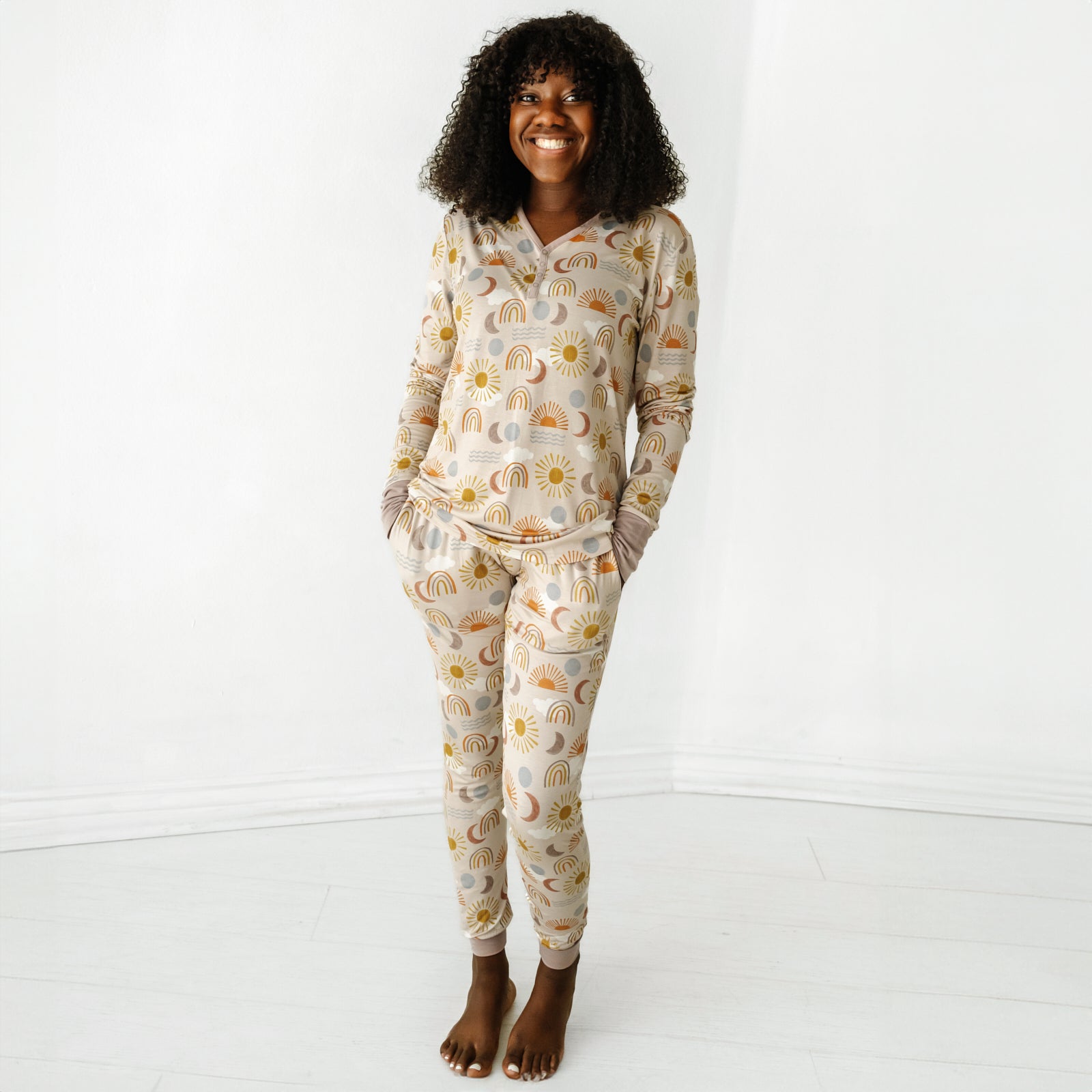 Desert Sunrise Women's Pajama Top、mySite、g9winljtr