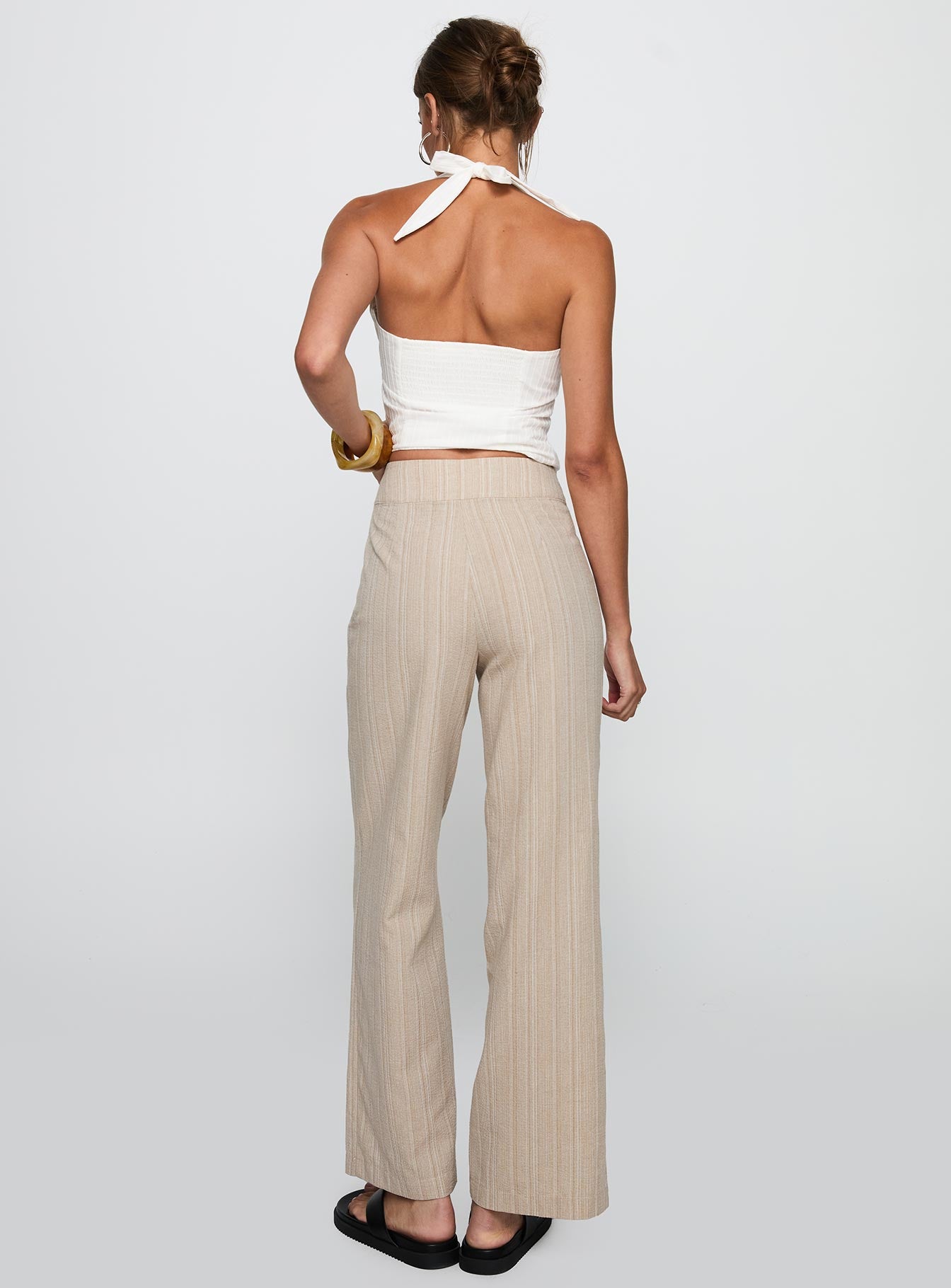 Rush Hours Tie Up Pants Beige、mySite、solidvoid