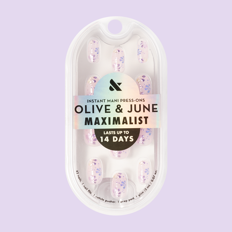 3D Chrome Blooms - Press-On | Short | Round、mySite、solidvoid