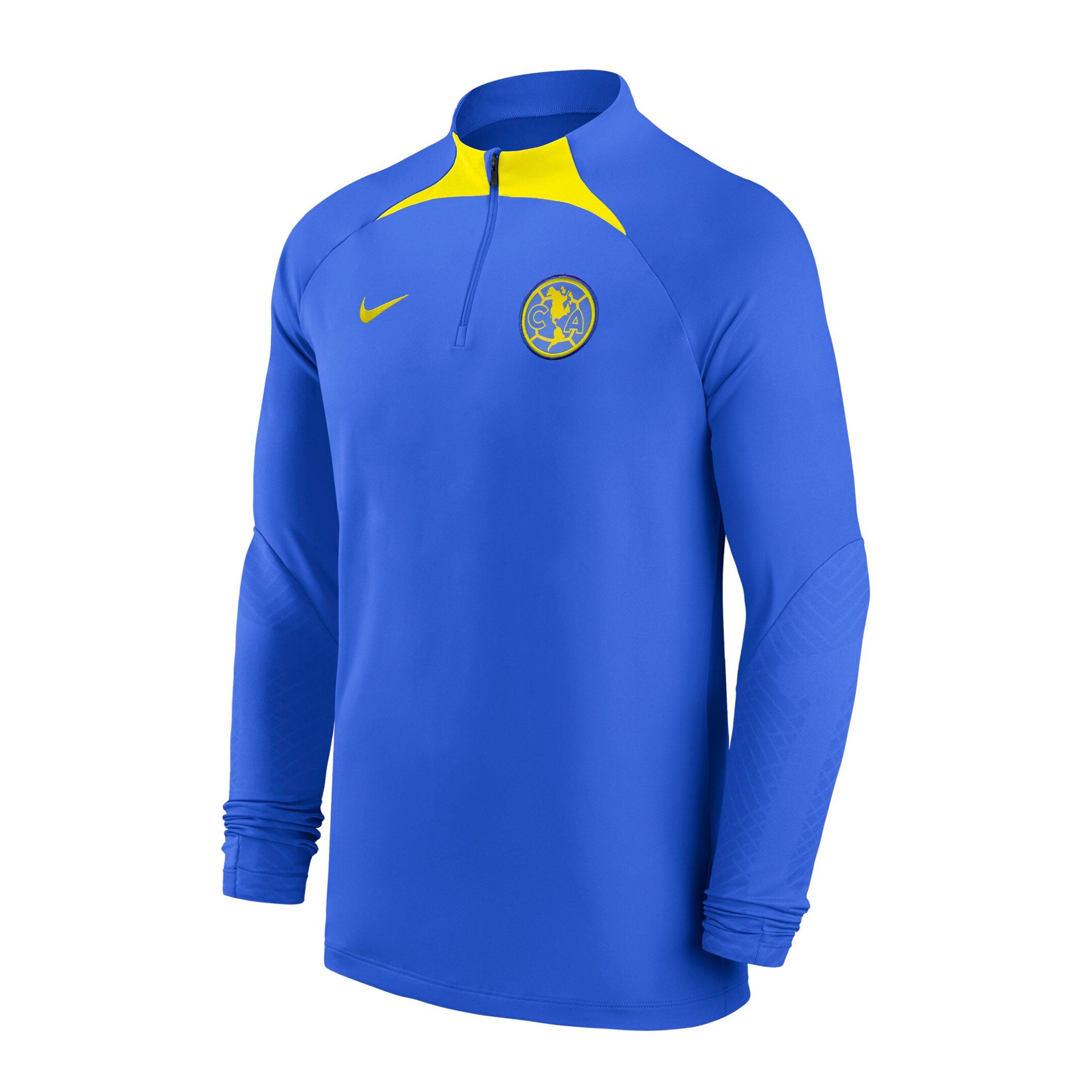 Nike Men's Club America Strike Drill Top Blue/Opti Yellow、mySite、noshort