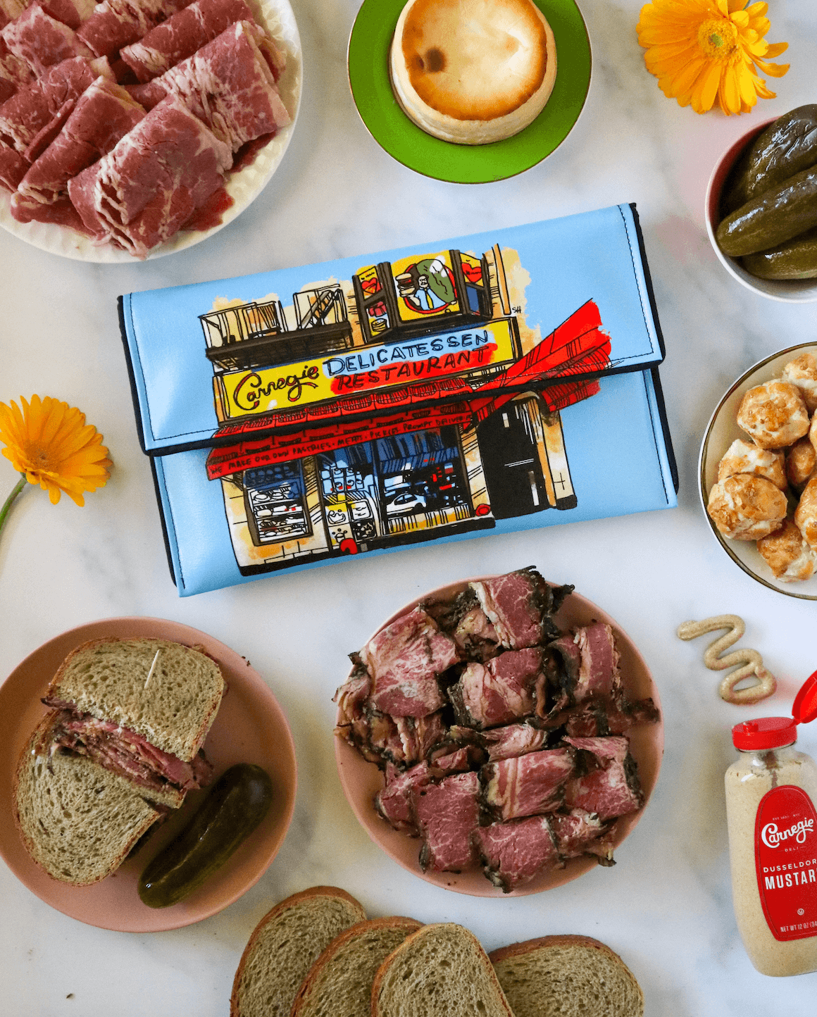 Carnegie Deli Clutch by Kent Stetson - Blue or Black、mySite、topwebapps