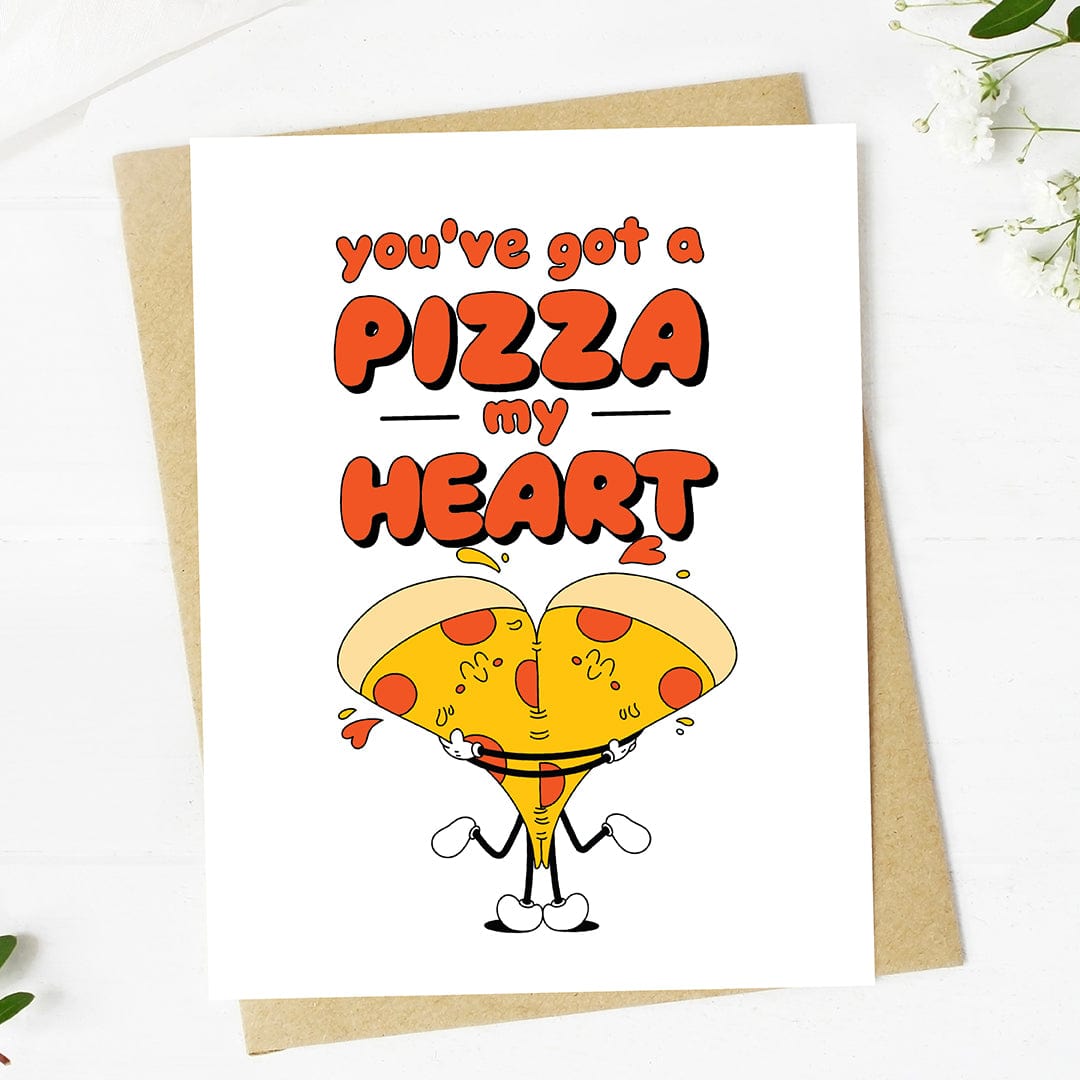  You've got a pizza my heart Pun Valentine's Card、mySite、elrpsem3k