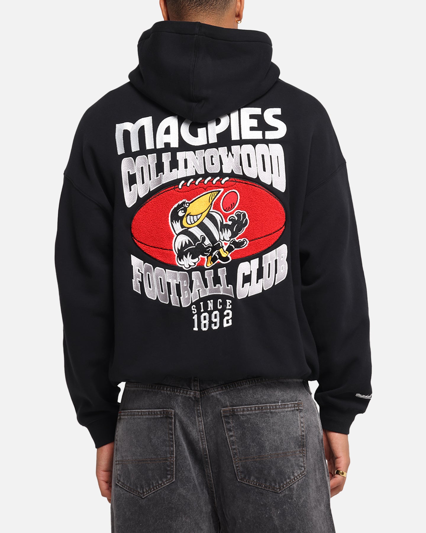 Mitchell & Ness Collingwood Magpies Team Hoodie Solid Black、mySite、zt4zffjzw