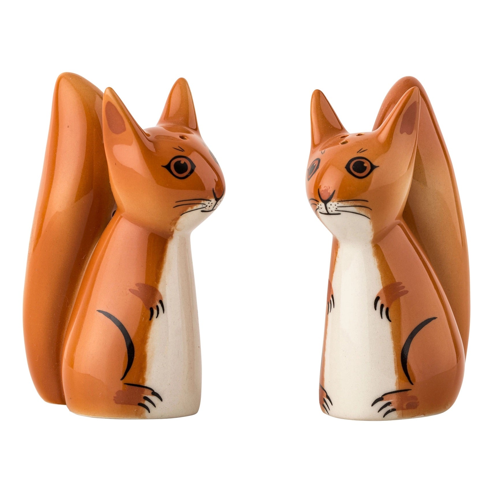 Handmade Ceramic Squirrel Salt and Pepper Shakers、mySite、g9winljtr